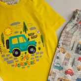 تیشرت و شلوارک بچگانه ماشین