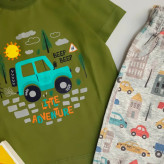 تیشرت و شلوارک بچگانه ماشین