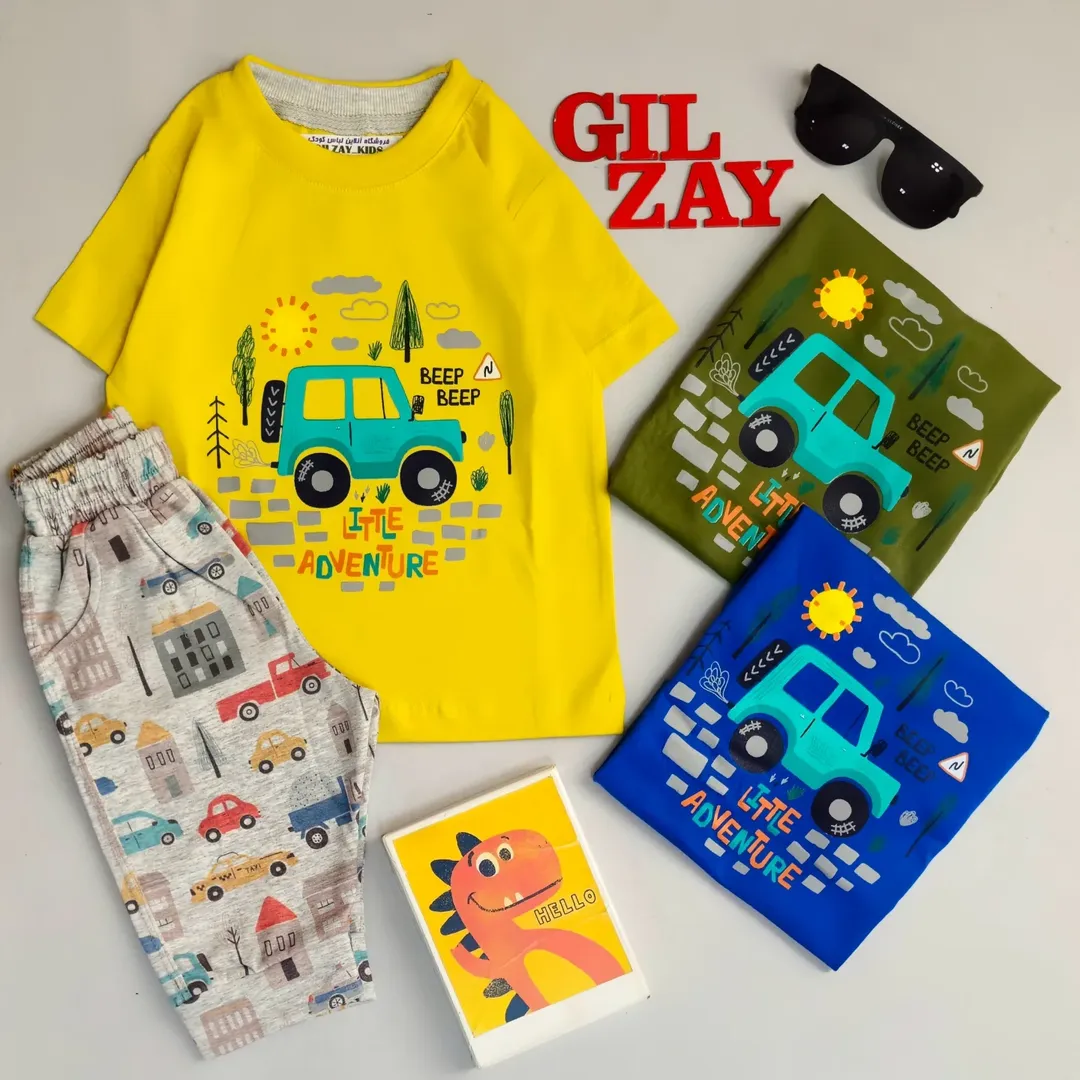 تیشرت و شلوارک بچگانه ماشین