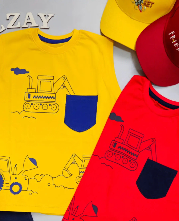 تاپ و شلوارک جرثقیل بچگانه