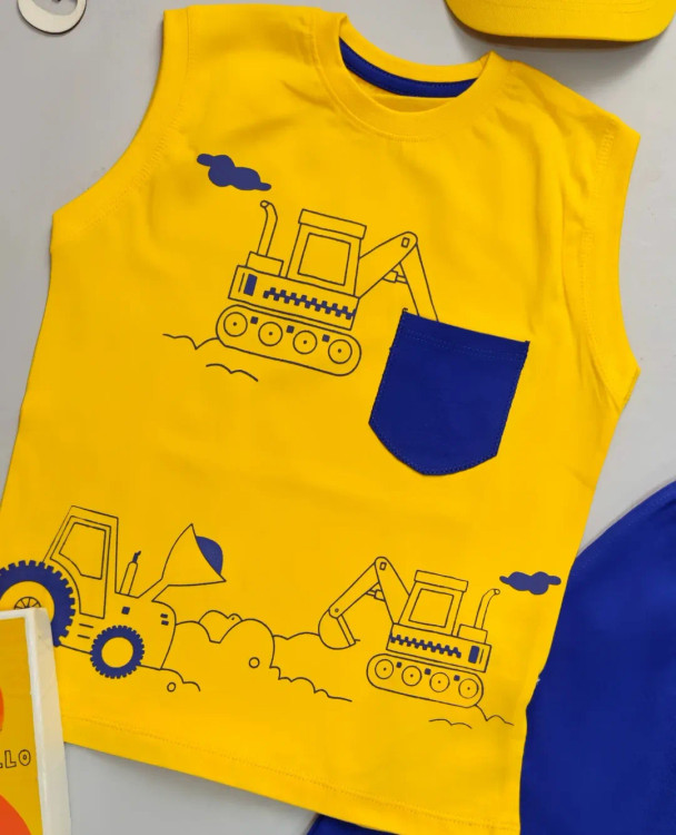 تاپ و شلوارک جرثقیل بچگانه