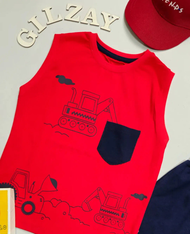 تاپ و شلوارک جرثقیل بچگانه