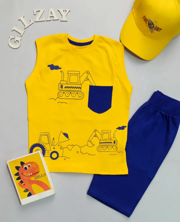 تاپ و شلوارک جرثقیل بچگانه