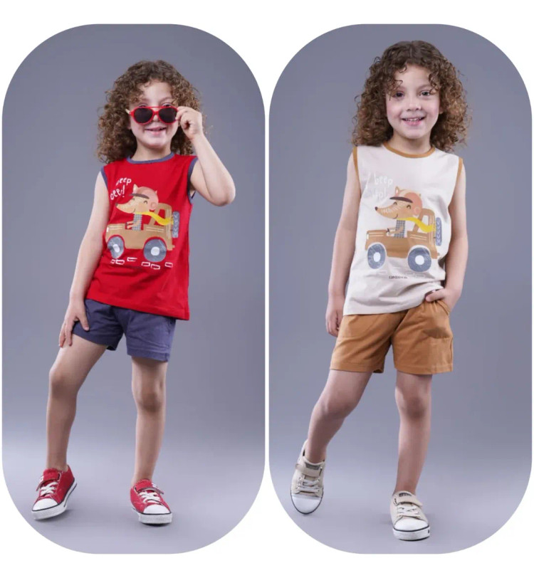 تاپ و شلوارک بچگانه موشی