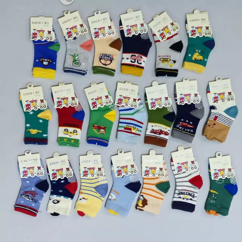 پک سه عددی جوراب بچگانه 12 تا 14 سانت