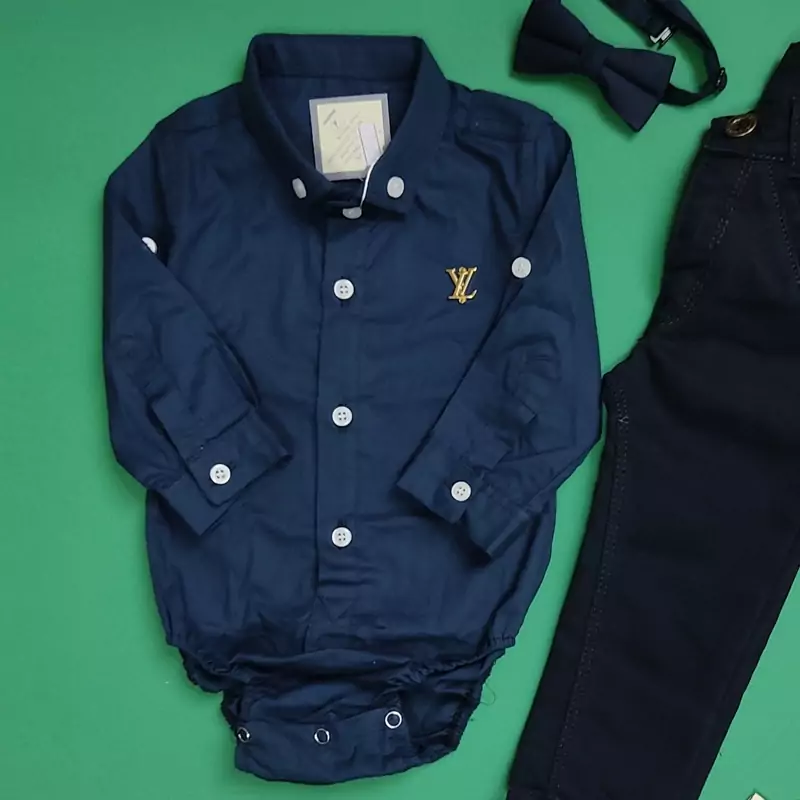 بادی سرمه‌ای ساده از نوزادی تا دو سال