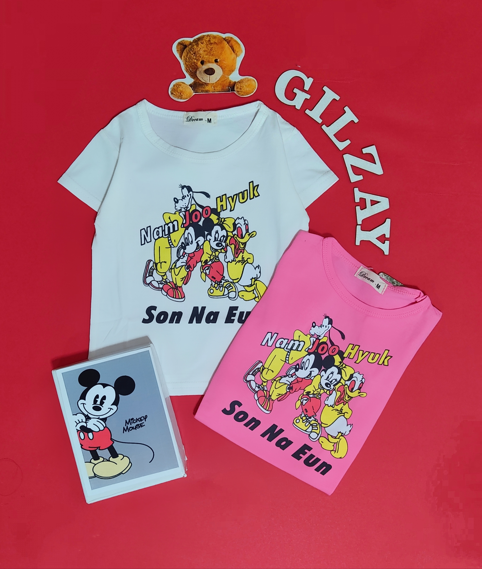 تیشرت دخترانه بچگانه وارداتی سایز 30/35