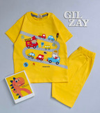 تیشرت و شلوارک ماشین و راه بچگانه سایز ۴۰