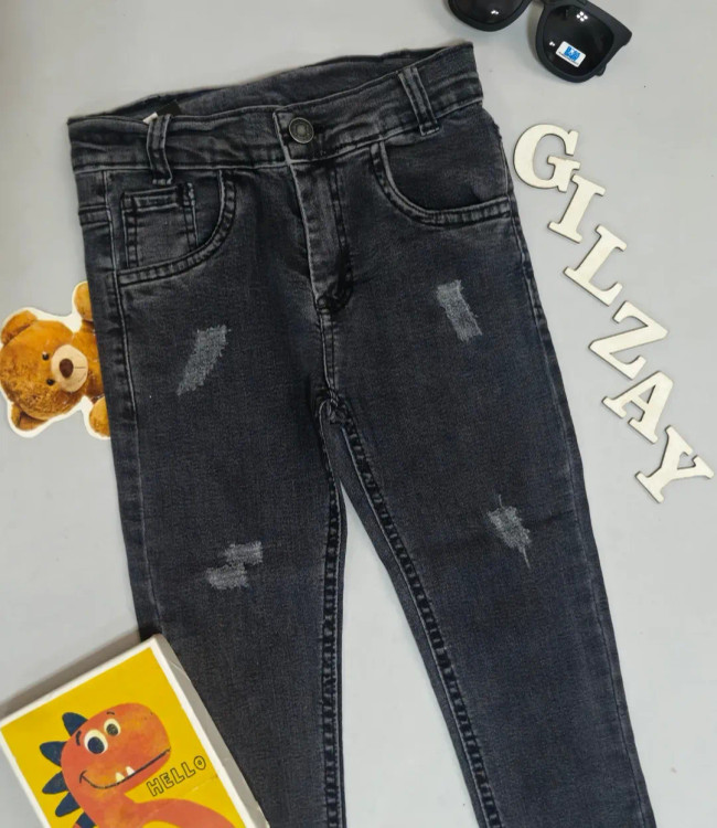 شلوار جین ذغالی درجه یک بچگانه