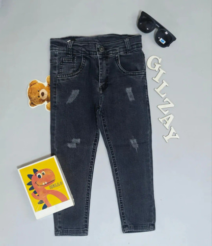 شلوار جین ذغالی درجه یک بچگانه