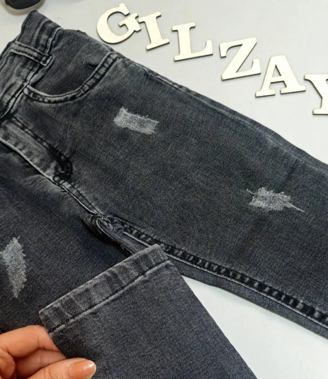 شلوار جین ذغالی درجه یک بچگانه