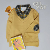 دو دکمه آستین بلند درجه یک کرم