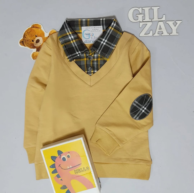 دو دکمه آستین بلند درجه یک کرم