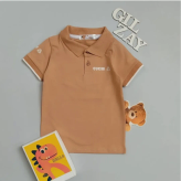 تیشرت دو دکمه بچگانه پنبه کیفیت عالی