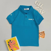 تیشرت دو دکمه بچگانه پنبه کیفیت عالی