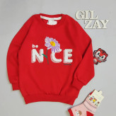 بلوز آستین بلند بچگانه دخترانه سایز 40/45