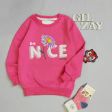 بلوز آستین بلند بچگانه دخترانه سایز 40/45