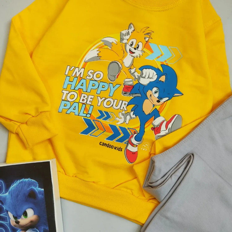 بلوز و شلوار سونیک بچگانه در دو رنگ سایز 40