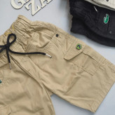 شلوارک بچگانه کتان کرم