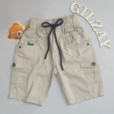 شلوارک بچگانه کتان استخوانی