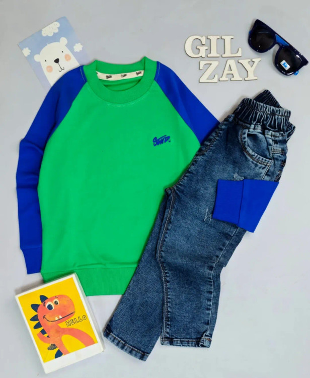 بلوز آستین بلند بچگانه