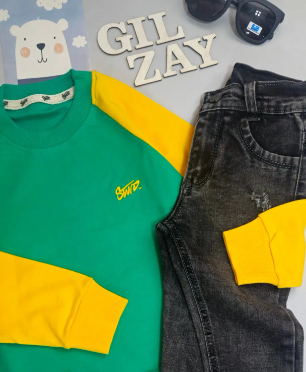 بلوز آستین بلند بچگانه