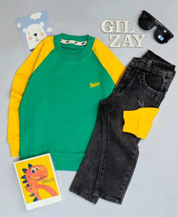 بلوز آستین بلند بچگانه