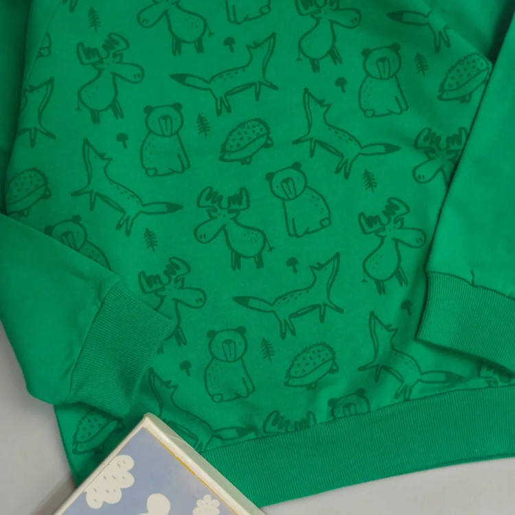 بلوز تک بچگانه طرح حیوانات جنگل