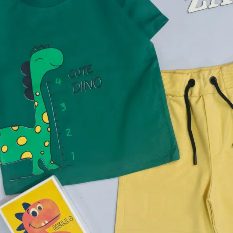 تیشرت و شلوارک دایناسوربچگانه