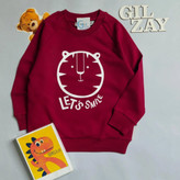 بلوز آستین بلند اسپرت بچگانه ببری