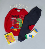 بلوز و شلوار بچگانه دایناسور سایز 40/55