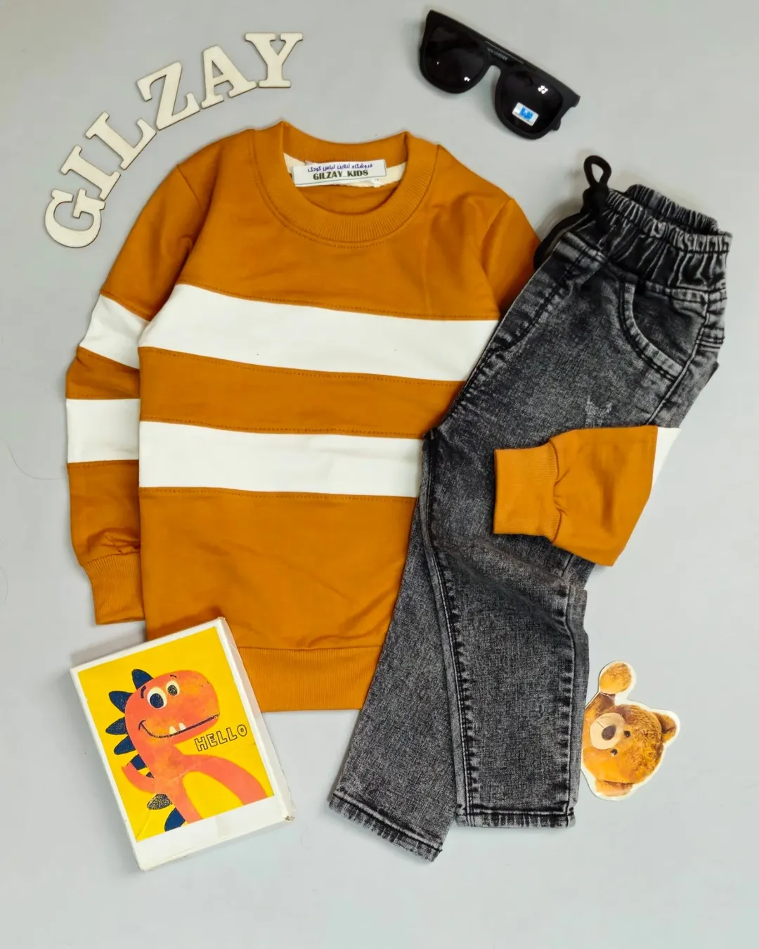 بلوز استین بلند رینگی اسپرت بچگانه