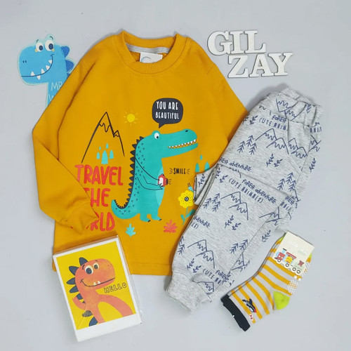 بلوز و شلوار بچگانه تمساح سایز 50