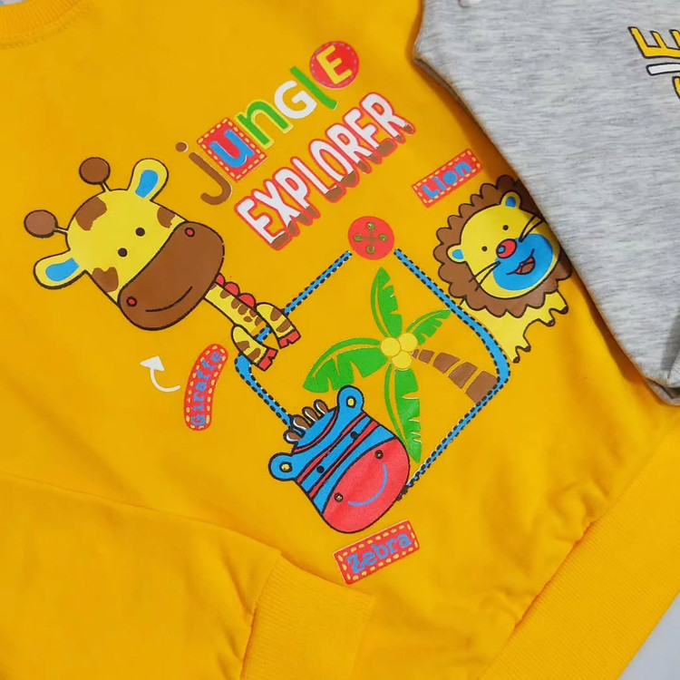 بلوز و شلوار زرافه و دوستان بچگانه سایز 50