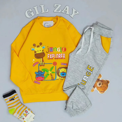 بلوز و شلوار زرافه و دوستان بچگانه سایز 50