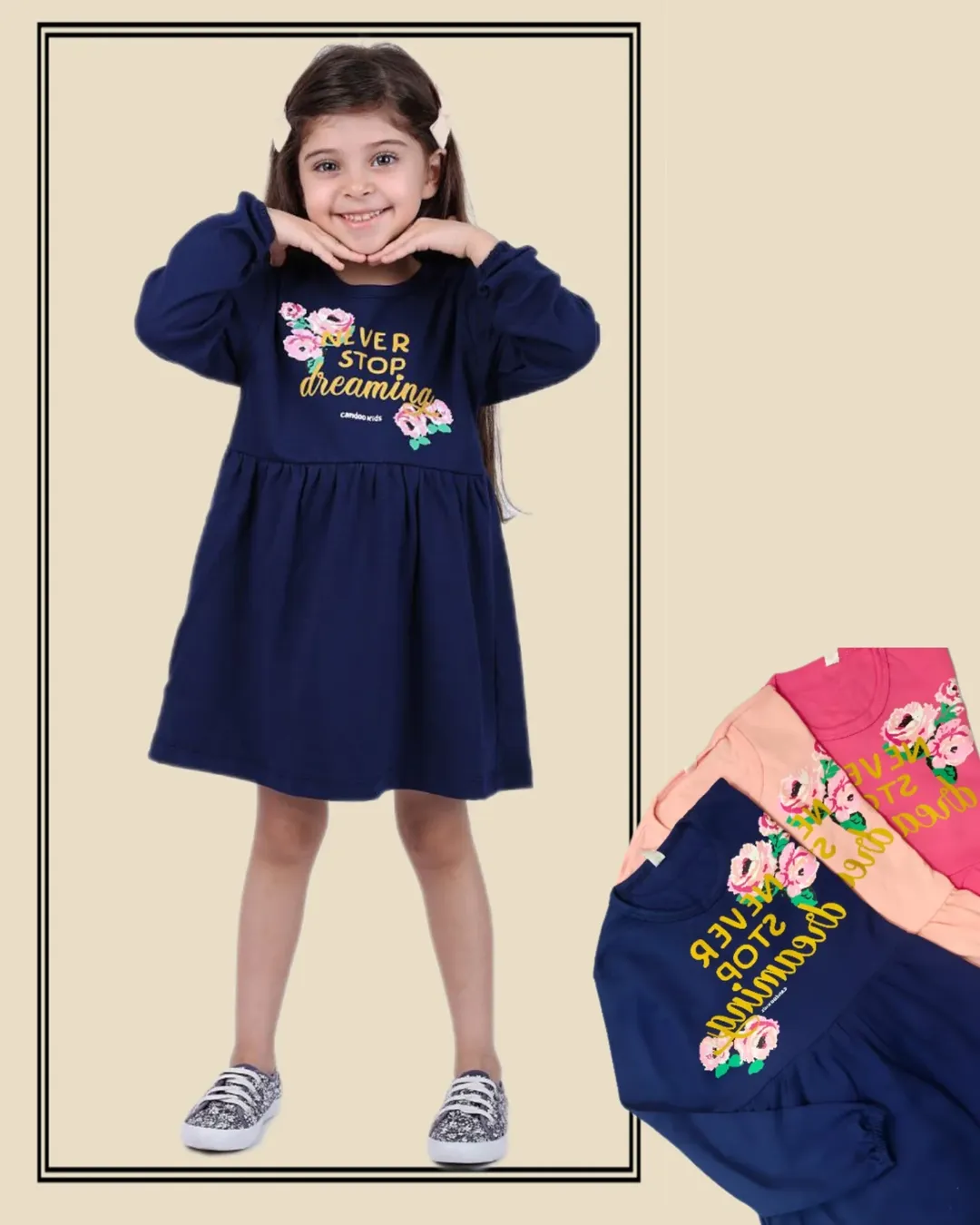 پیراهن دخترانه بچگانه کیفیت درجه یک