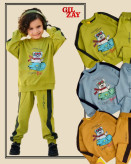 بلوز و شلوار کیفیت عالی بچگانه خرسی40/45/50