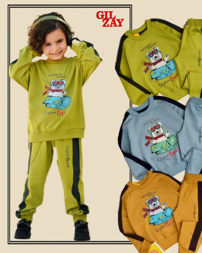 بلوز و شلوار کیفیت عالی بچگانه خرسی40/45/50