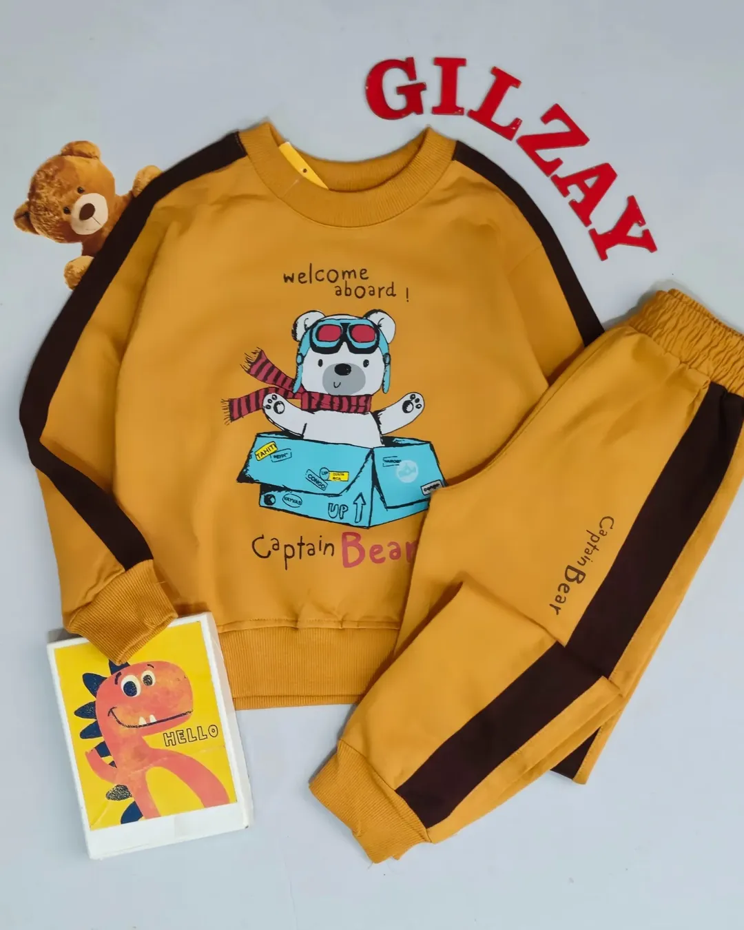 بلوز و شلوار کیفیت عالی بچگانه خرسی40/45/50