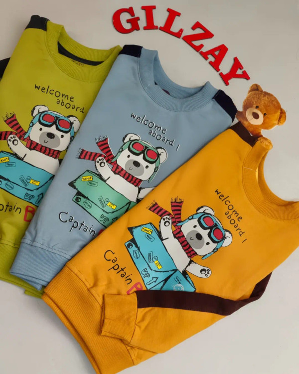 بلوز و شلوار کیفیت عالی بچگانه خرسی40/45/50