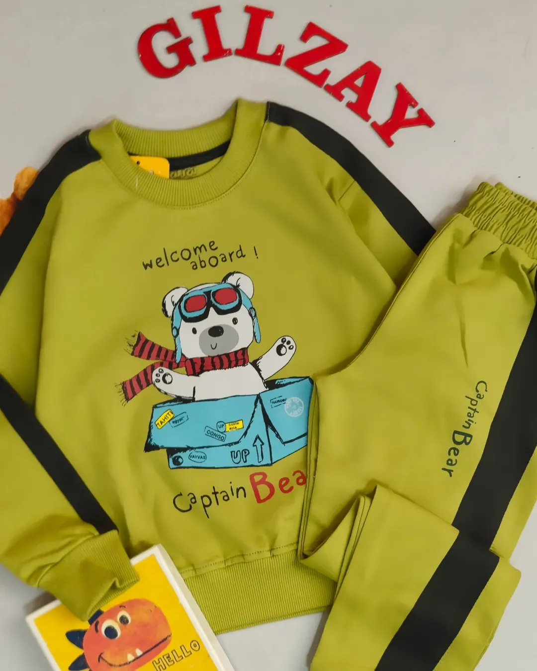 بلوز و شلوار کیفیت عالی بچگانه خرسی40/45/50