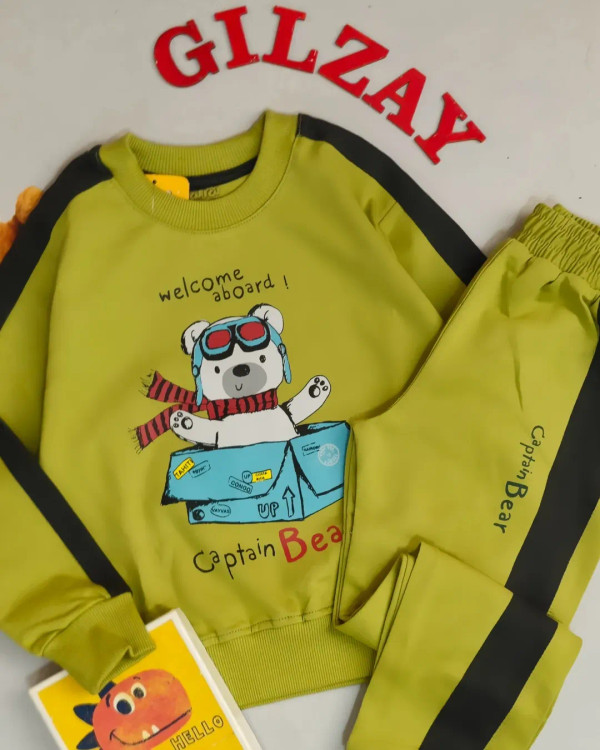 بلوز و شلوار کیفیت عالی بچگانه خرسی40/45/50