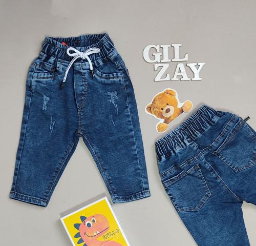 شلوار جین تیره بچگانه درجه یک کمر کش