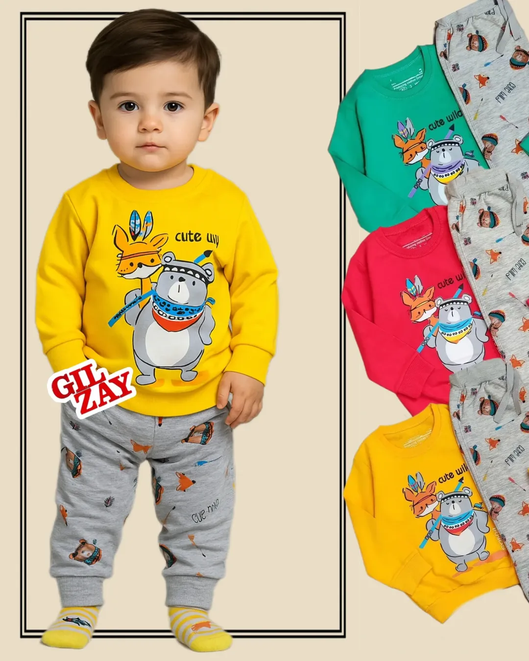 بلوز و شلوار خرس آپاچی بچگانه