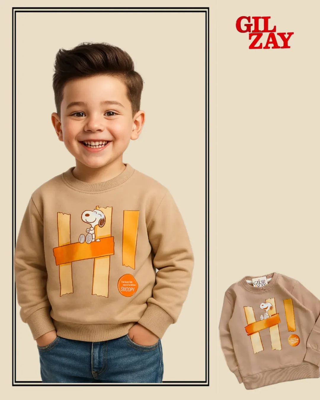 بلوز تک اسنوپی بچگانه سایز ۴۰/۴۵